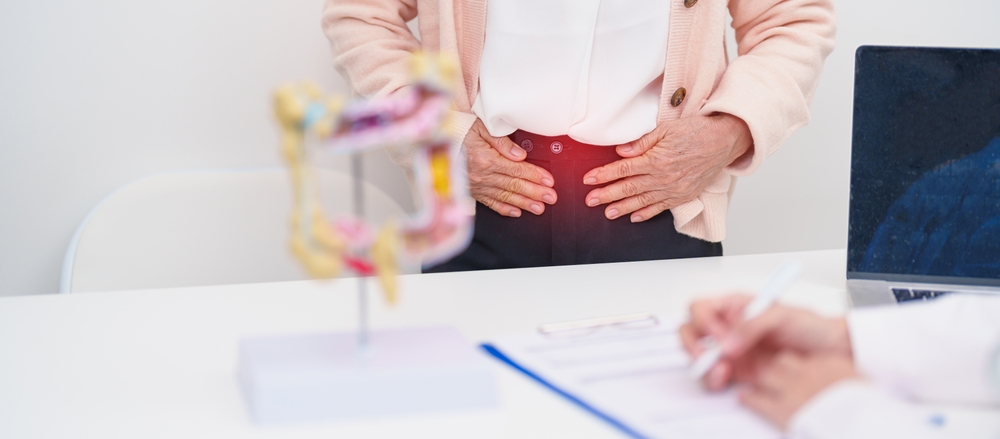 Elderly,Woman,Patient,Consultation,With,Doctor,For,Colon,Disease,,Large